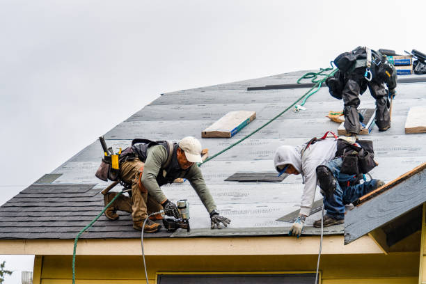 Professional Roofing technician working in Fremont, MI